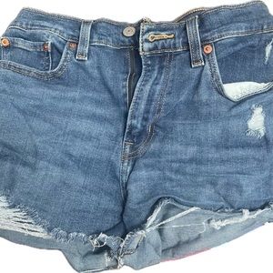 Levi | High Rise Cutoff Shorts - Size 28